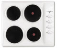 Linea 60cm Electric Solid Element Cooktop White